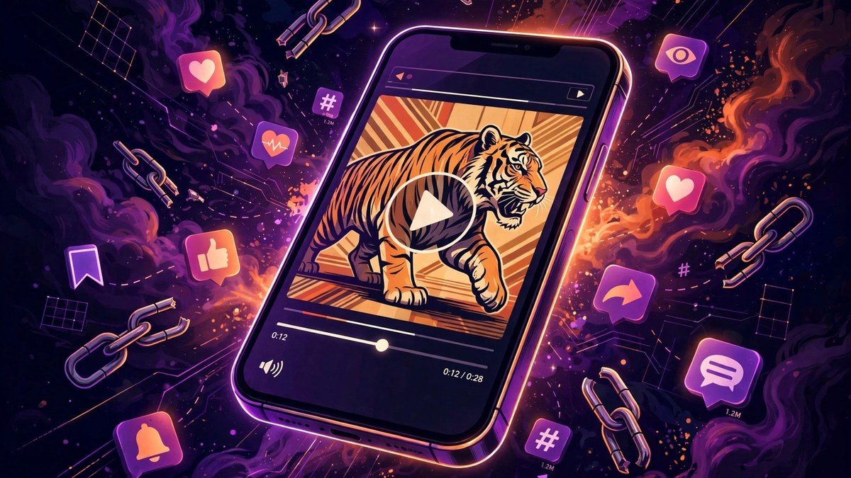 Trump tiger video AI illustration of the Truth Social controversy