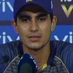 Shubman Gill at a press conference