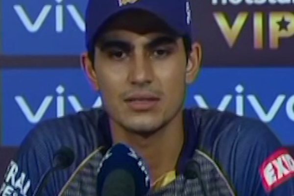 Shubman Gill at a press conference