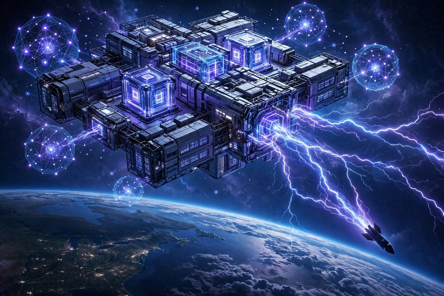 Orbital AI data center illustration ahead of SpaceX earnings results