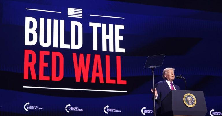 Trump Alaska rally: Donald Trump speaking at the Wasilla, Alaska rally on October 13, 2026